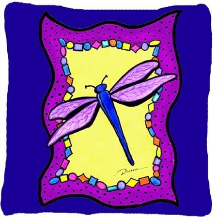 Carolines Treasures Carolines Treasures LD6048PW1414 14 x 14 in. Dragonfly Fabric Decorative Pillow LD6048PW1414